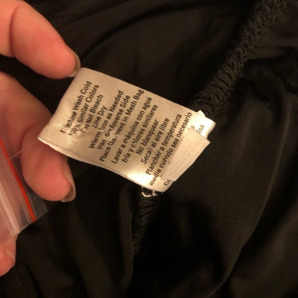 Mock neck Ruched Black Mini Dress - Picture 14 of 16